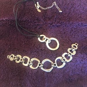 Lia Sophia necklace / bracelet set